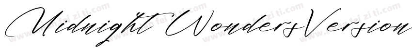 Midnight WondersVersion字体转换